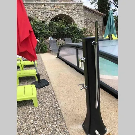 Maison De Charme Avec Piscine Couverte Et 9000m2 3* Les Vans